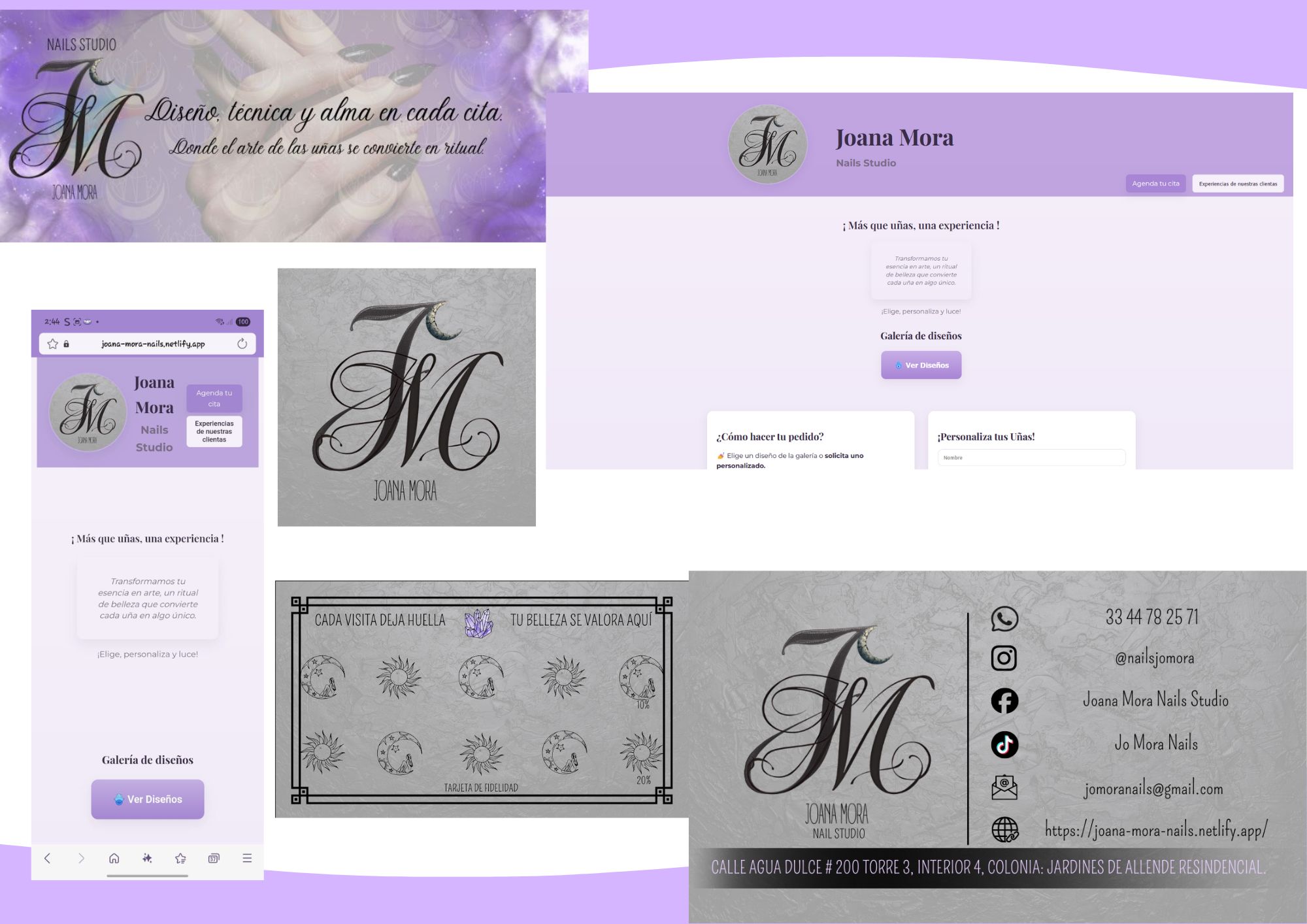 Caso de éxito: lanzamiento digital de Joana Mora Nails Studio (web, branding, redes y Google Business)